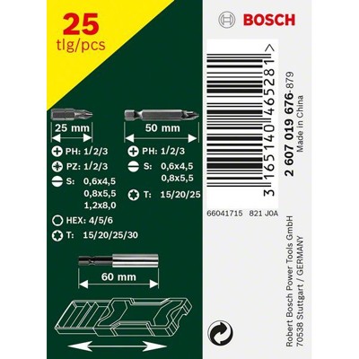 Produktbild von Bosch - Mini-X-Line-Schrauberbit-Set, 25-teilig (2607019676)