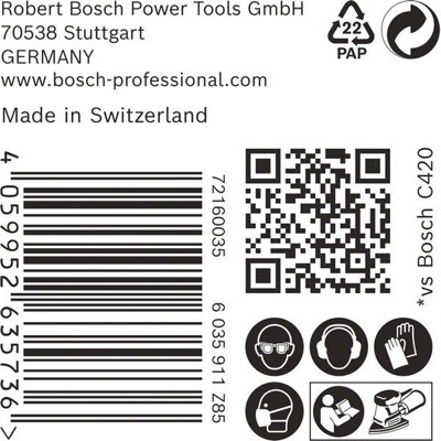 Produktbild von Bosch - EXPERT M480 Schleifnetz, 100 x 150 mm, K 80, 50 Stück (2608901623)