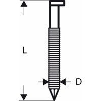 Produktbild von Bosch - D-Kopf Streifennagel SN34DK, blank, gerillt, 75mm (2608200016)