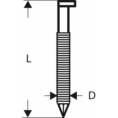 Produktbild von Bosch - D-Kopf Streifennagel SN34DK, verzinkt, gerillt, 65mm (2608200020)