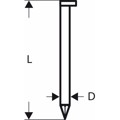 Produktbild von Bosch - D-Kopf Streifennagel SN34DK, blank, glatt, 80mm (2608200003)