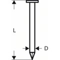 Produktbild von Bosch - Rundkopf-Streifennagel SN21, blank, glatt, 75mm (2608200029)