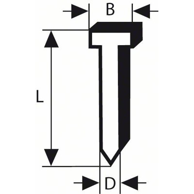 Produktbild von Bosch - Senkkopf-Stift SK64 45G, 1,6 x 45mm, verzinkt (2608200504)