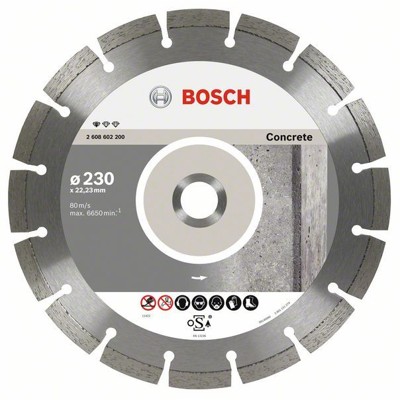 Produktbild von Bosch - Diamanttrennscheibe Standard for Concrete 10er-Pack ø230x22,23x12,3x10m