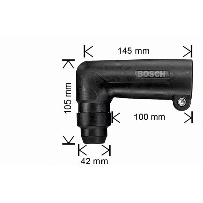 Produktbild von Bosch - Winkelbohrkopf für leichte Bohrhämmer mit SDS-plus-Aufnahme 43mm (16185