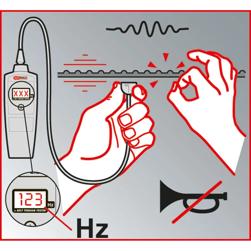 KSTOOLS Elektronischer Riemenspannungs-Prüfer HZ Produktbild img4 L