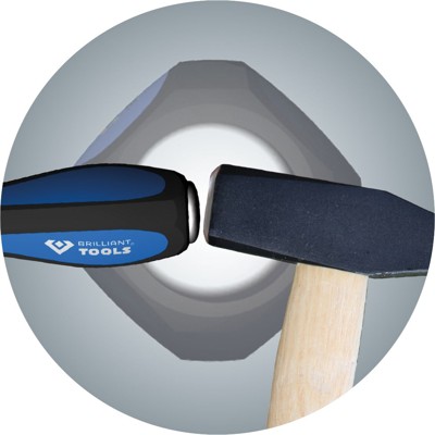 Produktbild von Brilliant Tools - Schraubendreher Schlitz mit Schlagkappe, 5,5 x 125 mm