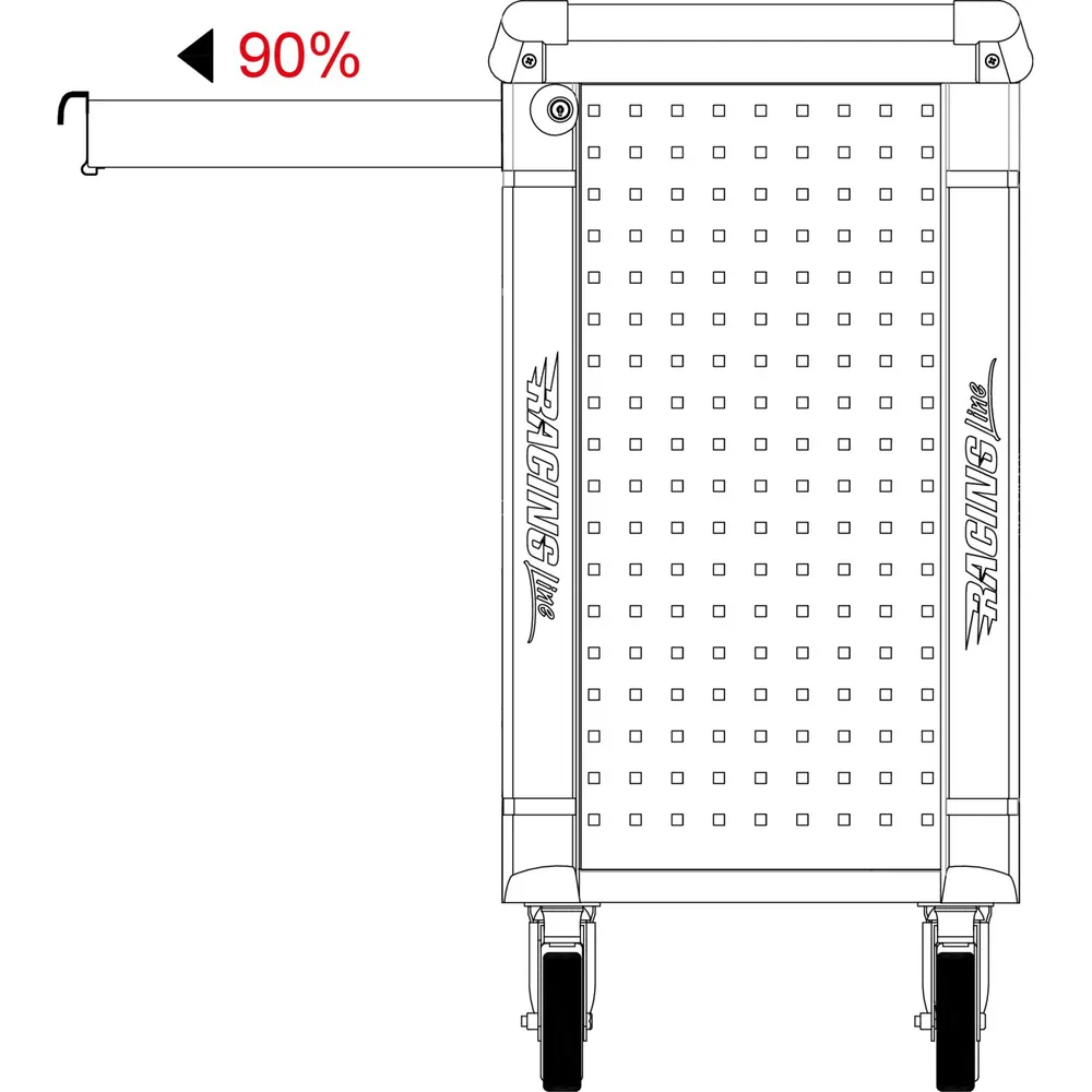 KSTOOLS RACINGline SCHWARZ/ROT Werkstattwagen mit 7 Schubladen und 215 Premium-Werkzeugen Produktbild img3 L