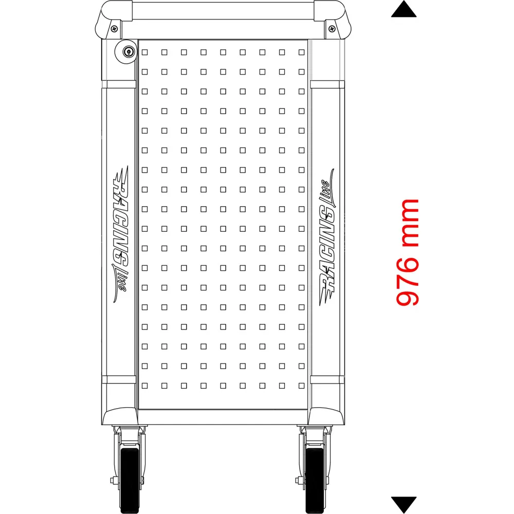 KSTOOLS RACINGline SCHWARZ/ROT Werkstattwagen mit 7 Schubladen und 215 Premium-Werkzeugen Produktbild img8 L
