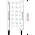 Produktbild von KSTOOLS® - RACINGline SCHWARZ/ROT Werkstattwagen mit 7 Schubladen und 515 Premi