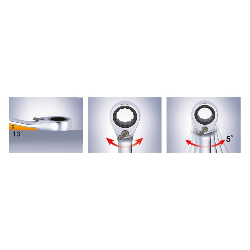 KSTOOLS DUO GEARplus Ringmaulschlüssel,Maul-Ratschenfunktion 8mm, umschaltbar Produktbild img3 L