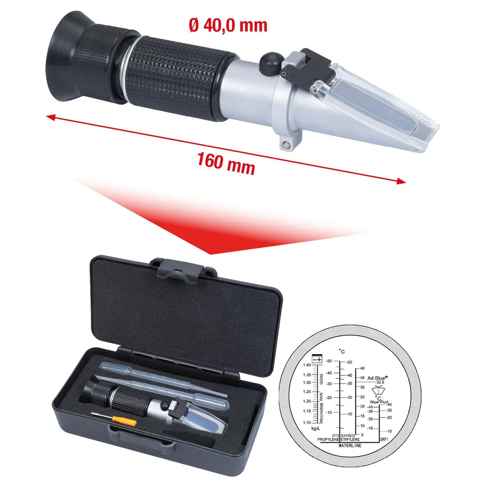 KSTOOLS Refraktometer - optisches Prüfgerät für Batterieflüssigkeit, Frostschutzmittel und AdBlue®-Zusätze Produktbild img10 L