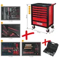 KSTOOLS RACINGline SCHWARZ/ROT Werkstattwagen mit 7 Schubladen und 515 Premium-Werkzeugen Produktbild img2 S