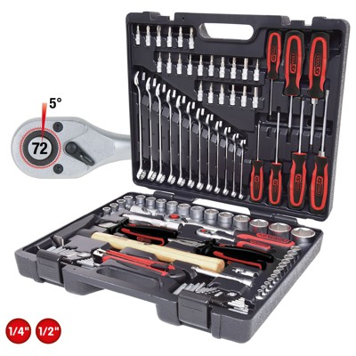 Produktbild von KSTOOLS® - 1/4"+1/2" Universal-Werkzeug-Satz, 97-teilig