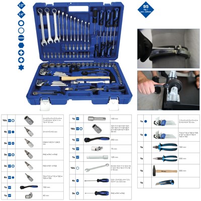 Produktbild von Brilliant Tools - Universalkoffer-Satz, 95-teilig BT024095