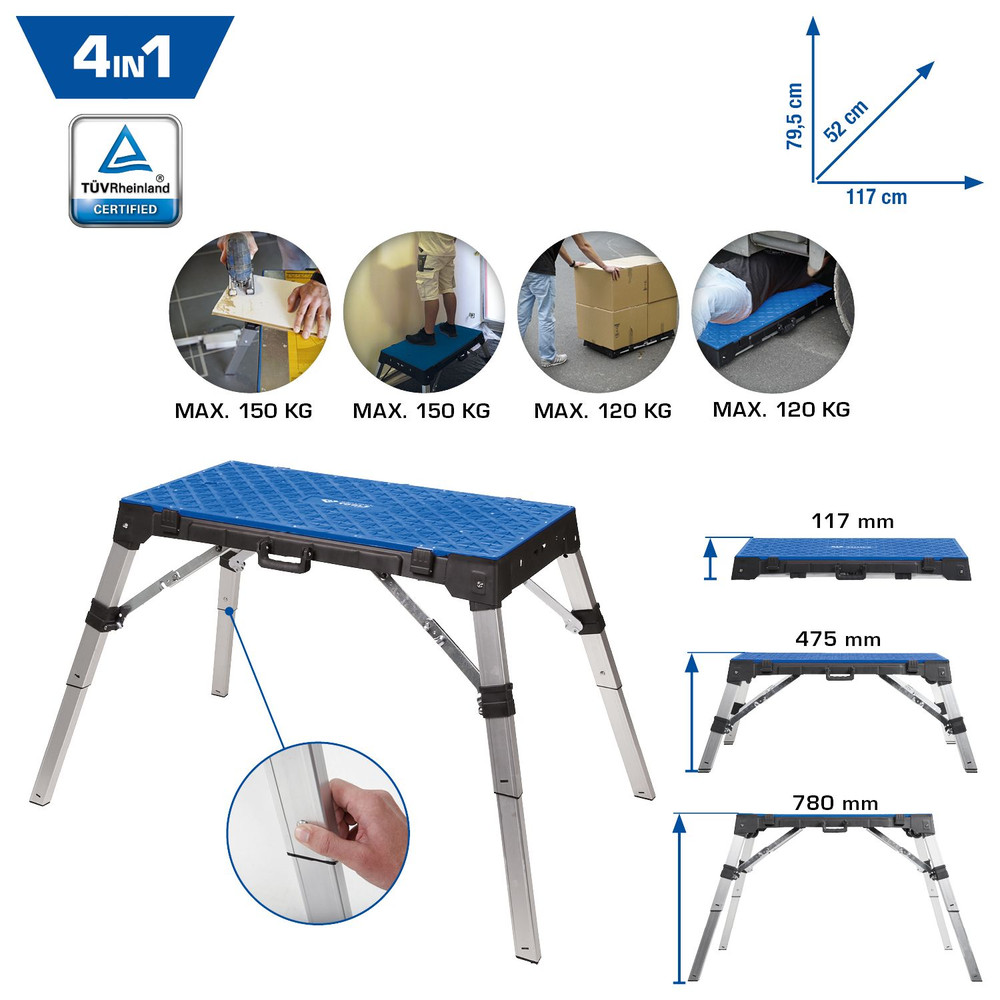 Brilliant Tools 4in1 Universal Werkbank Produktbild img3 L