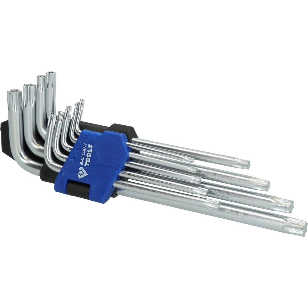 Brilliant Tools Winkelstiftschlüssel-Satz, 9-teilig, Innensechskant-Profil, kurz Produktbild img10 L