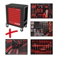 Produktbild von KSTOOLS® - Performanceplus Werkstattwagen-Satz P15 mit 241 Werkzeugen für 4 Sch