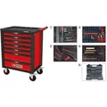 KSTOOLS RACINGline SCHWARZ/ROT Werkstattwagen mit 7 Schubladen und 515 Premium-Werkzeugen Produktbild