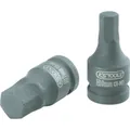 Produktbild von KSTOOLS® - 1/2" Kraft-Bit-Stecknuss Innensechskant, kurz, 7mm