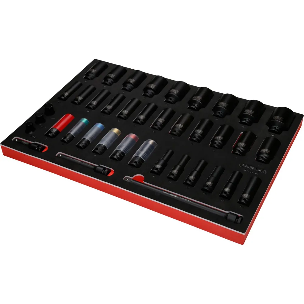 KSTOOLS 1/2" Kraft-Stecknuss-Satz in Schaumstoffeinlage, 39-teilig Produktbild img2 L