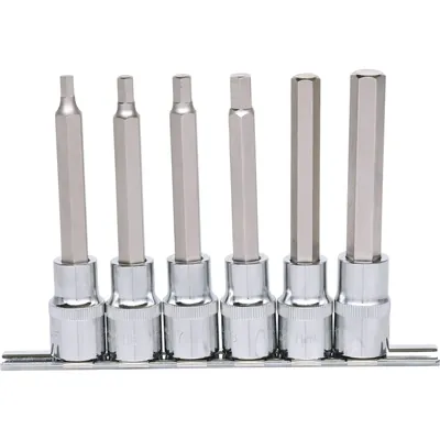 Produktbild von KSTOOLS® - 1/2" CHROMEplus Bit-Stecknuss-Satz Innensechskant, 6-teilig 5-12mm, 