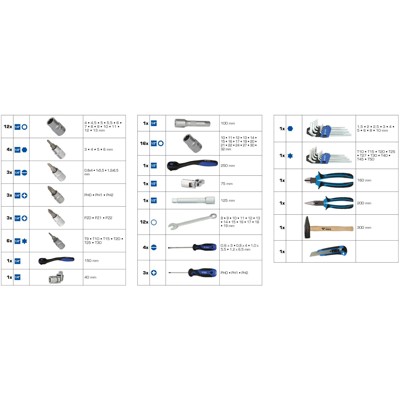 Produktbild von Brilliant Tools - Universalkoffer-Satz, 95-teilig BT024095