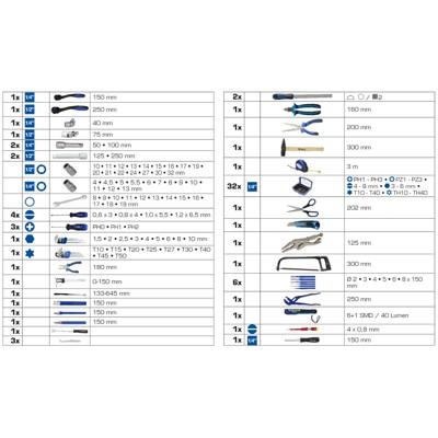 Produktbild von Brilliant Tools - Universalkoffer-Satz, 143-teilig BT024143