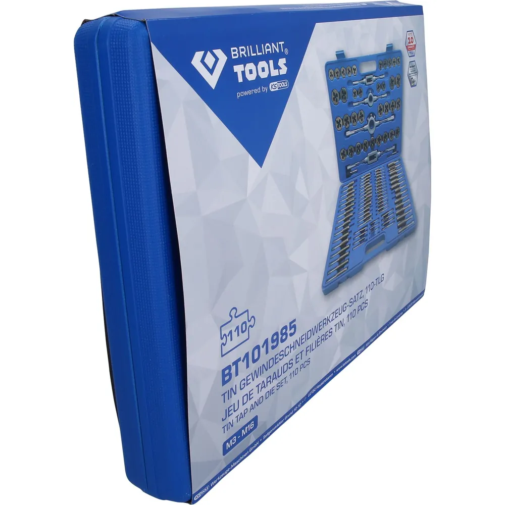 Brilliant Tools TiN Gewindeschneidwerkzeug-Satz, 110-teilig Produktbild img20 L