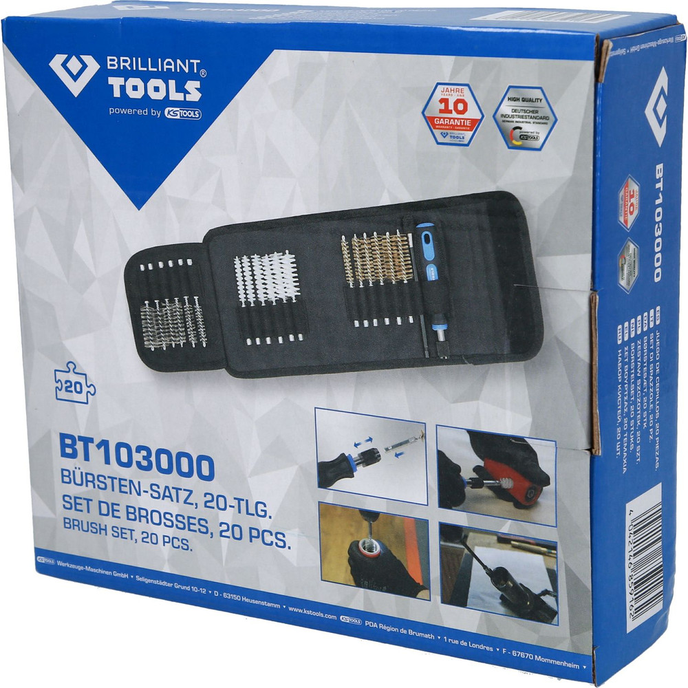 Brilliant Tools Reinigungs-Bürsten-Satz, 20-teilig Produktbild img13 L