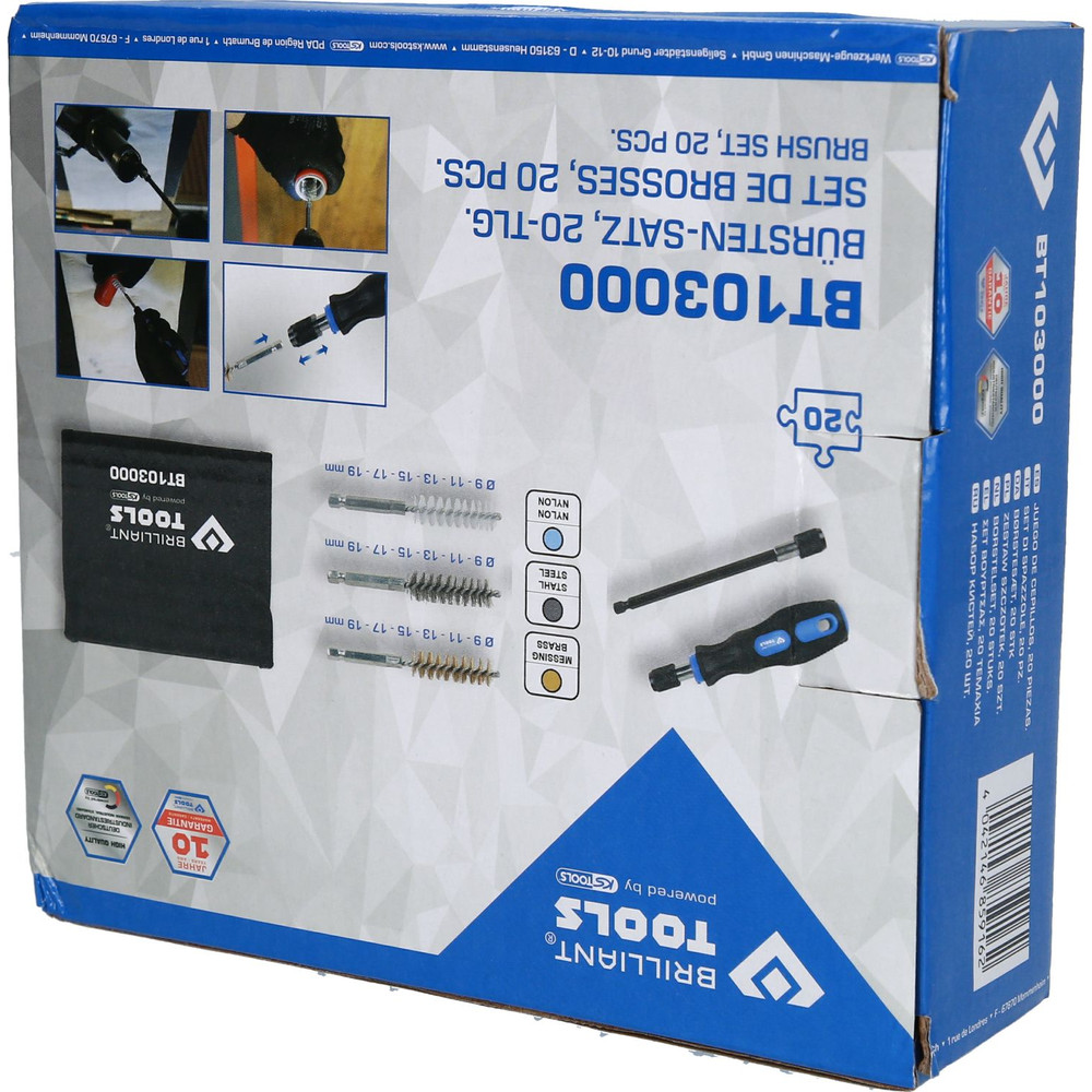 Brilliant Tools Reinigungs-Bürsten-Satz, 20-teilig Produktbild img15 L