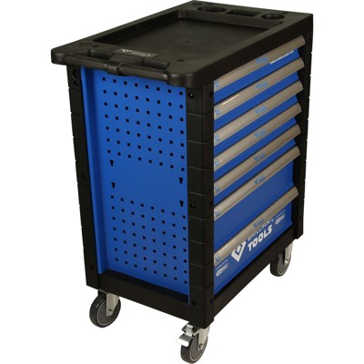 Produktbild von Brilliant Tools - BLAU/SILBER Werkstattwagen mit 7 Schubladen und 207 Premium-W