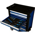 Produktbild von Brilliant Tools - BLAU/SILBER Werkstattwagen mit 7 Schubladen und 207 Premium-W