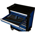 Produktbild von Brilliant Tools - BLAU/SILBER Werkstattwagen mit 7 Schubladen und 207 Premium-W