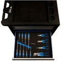 Produktbild von Brilliant Tools - BLAU/SILBER Werkstattwagen mit 7 Schubladen und 207 Premium-W