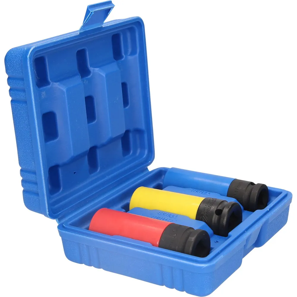Brilliant Tools 1/2" Alu-Felgen-Kraft-Stecknuss-Satz, 17 / 19 / 21mm, 3-teilig Produktbild img14 L