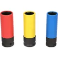 Brilliant Tools 1/2" Alu-Felgen-Kraft-Stecknuss-Satz, 17 / 19 / 21mm, 3-teilig Produktbild img3 S