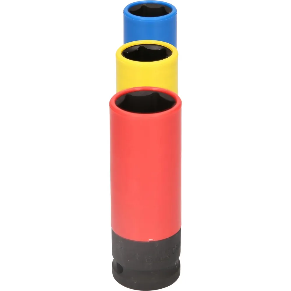 Brilliant Tools 1/2" Alu-Felgen-Kraft-Stecknuss-Satz, 17 / 19 / 21mm, 3-teilig Produktbild img6 L