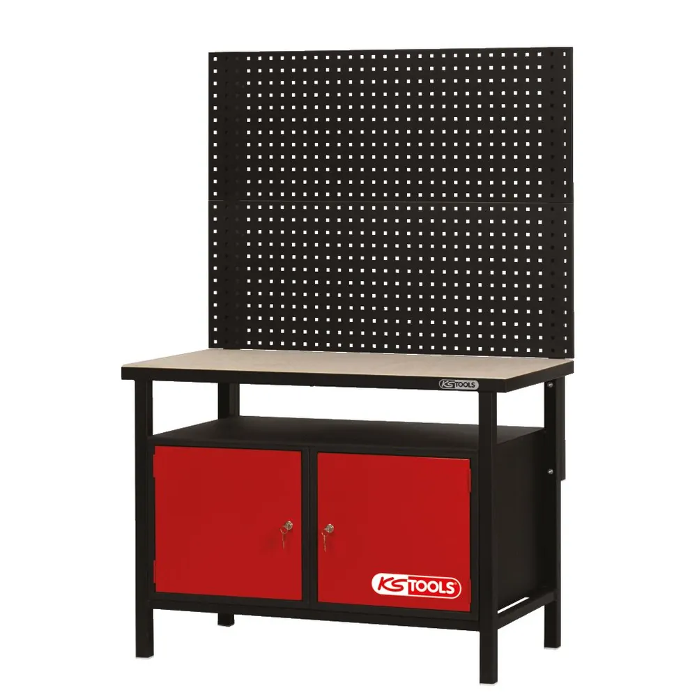KSTOOLS Profi-Werkbank mit 2 Türen, H840xB1200xT600mm Produktbild img8 L