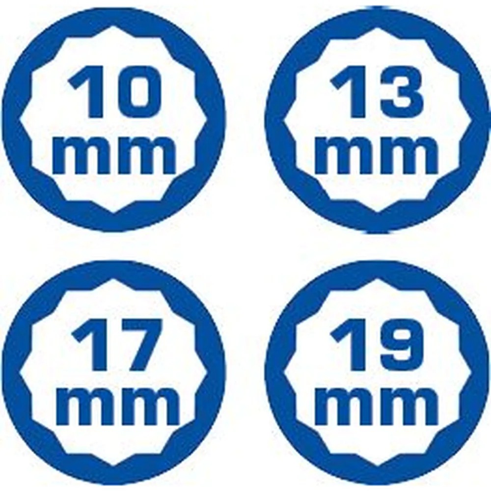 Brilliant Tools 4 in 1, Doppel-Ratschenringschlüssel, 10 x 13, 17 x 19mm Produktbild img11 L
