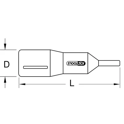 Produktbild von KSTOOLS® - 1/2" Bit-Stecknuss mit Schutzisolierung für Innensechskant-Schrauben