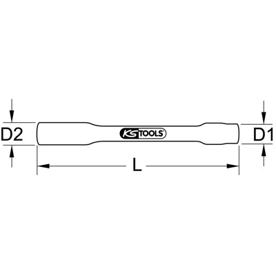 Produktbild von KSTOOLS® - 1/2" Stecknuss mit Schutzisolierung, XL, 17mm, 255mm