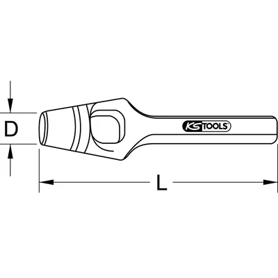 Produktbild von KSTOOLS® - Henkel-Locheisen, 6mm