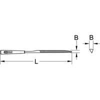 Produktbild von KSTOOLS® - Messer-Nadelfeile, 5mm