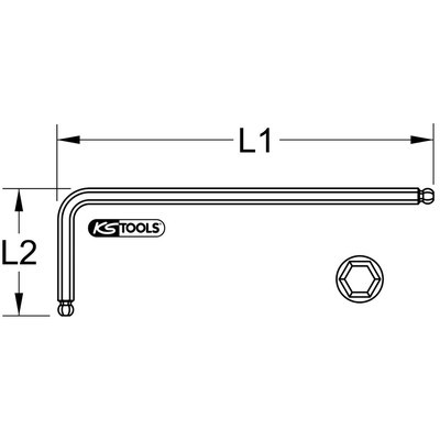 Innensechskant-Winkelstiftschlüssel XL – Extra Lang, 7 Mm, Matt Verchromt & Durchgehärtet