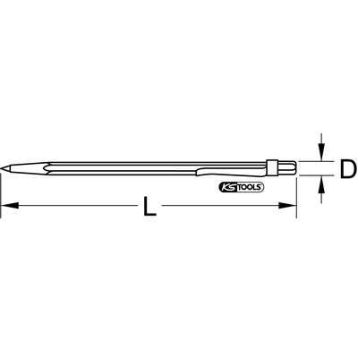 Produktbild von KSTOOLS® - Hartmetall-Anreißnadel, 145mm
