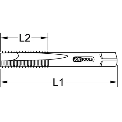 Produktbild von KSTOOLS® - HSS Co Einschnittgewindebohrer M, M6x1