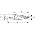 Produktbild von KSTOOLS® - Blechschälbohrer HSS spiralgenutet, ø5 - 31mm