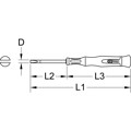 Produktbild von KSTOOLS® - Feinmechanik-Schlitz-Schraubendreher, 2mm