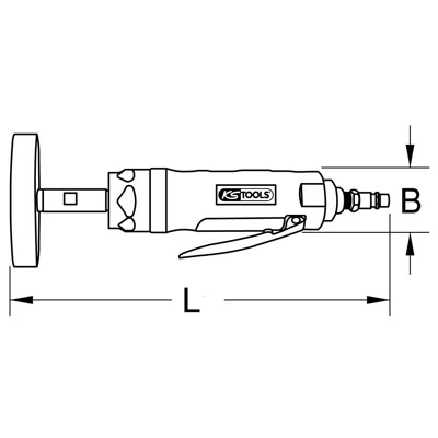 Produktbild von KSTOOLS® - Druckluft-Radiermaschine 1/4", 4.000U/min 515.5445